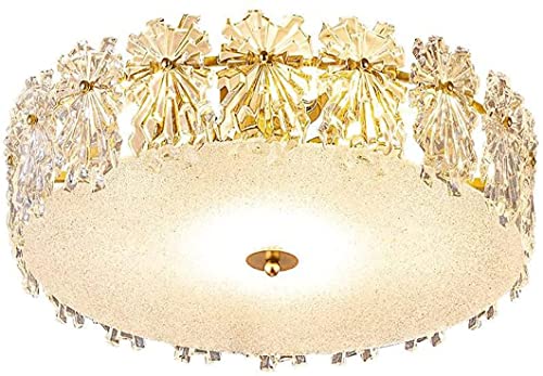 Lampe à suspension pour chambre à coucher et bar chic en cristal doré MOCHAMIK