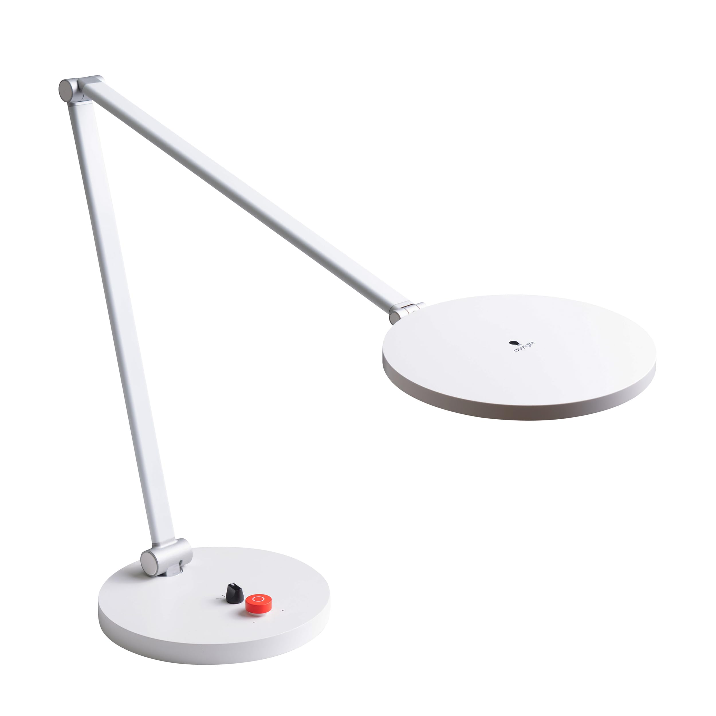 Tricolor LED LAMP - Dimmable Eye Caring Lamp, Daylight 3 Colour temperatures, 95+ CRI, Designed with Bold and Visible switches, Table Lamp, White