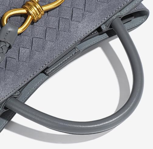 Image of Suede Woven Tote Bag for Women PU Leather Crossbody Bag Shoulder Bag Casual Handbag Satchel for Work Travel 2025