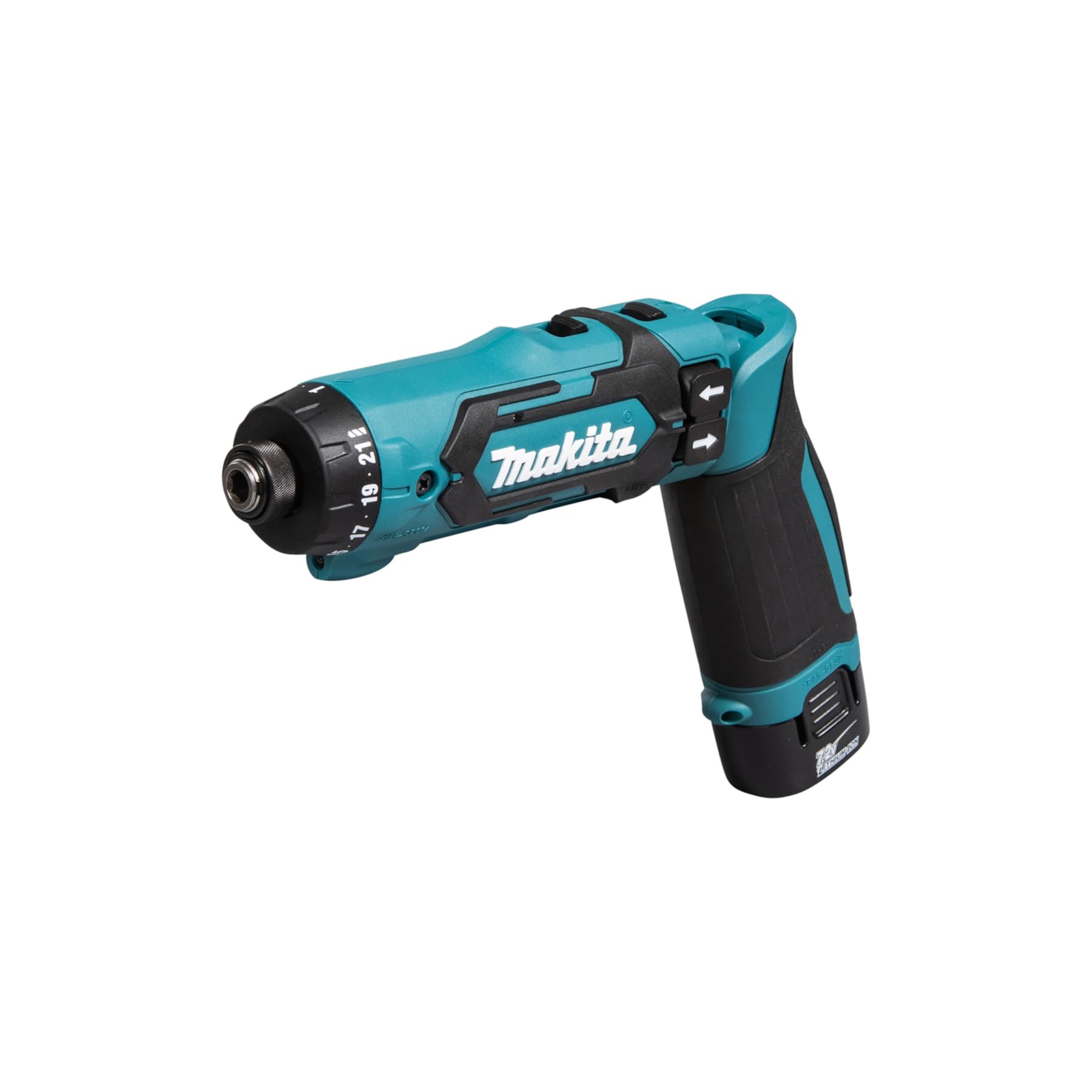 MakitaDF012DSE 7.2V Li-ion Pencil Drill Driver Complete with 2 x 1.5 Ah Li-Ion Batteries and Charger Supplied in A Carry Case