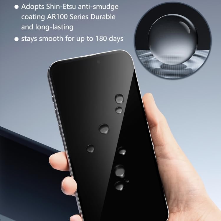 Image of Tempered Glass Screen Protector (For iPhone 15 (Privacy))