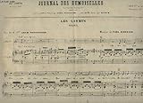  JOURNAL DES DEMOISELLES - 35° ANNEE DE JANVIER 1867 : LES LARMES - PIANO ET CHANT.