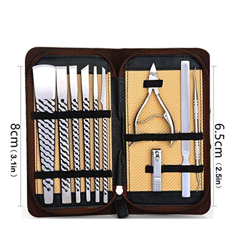 Maniküre Set Nagelknipser Pediküre Kit Reisen Tragbare Pediküreset Erwachsener Nagelknipser und Lady Beauty-Werkzeug-Set… – Bild 3