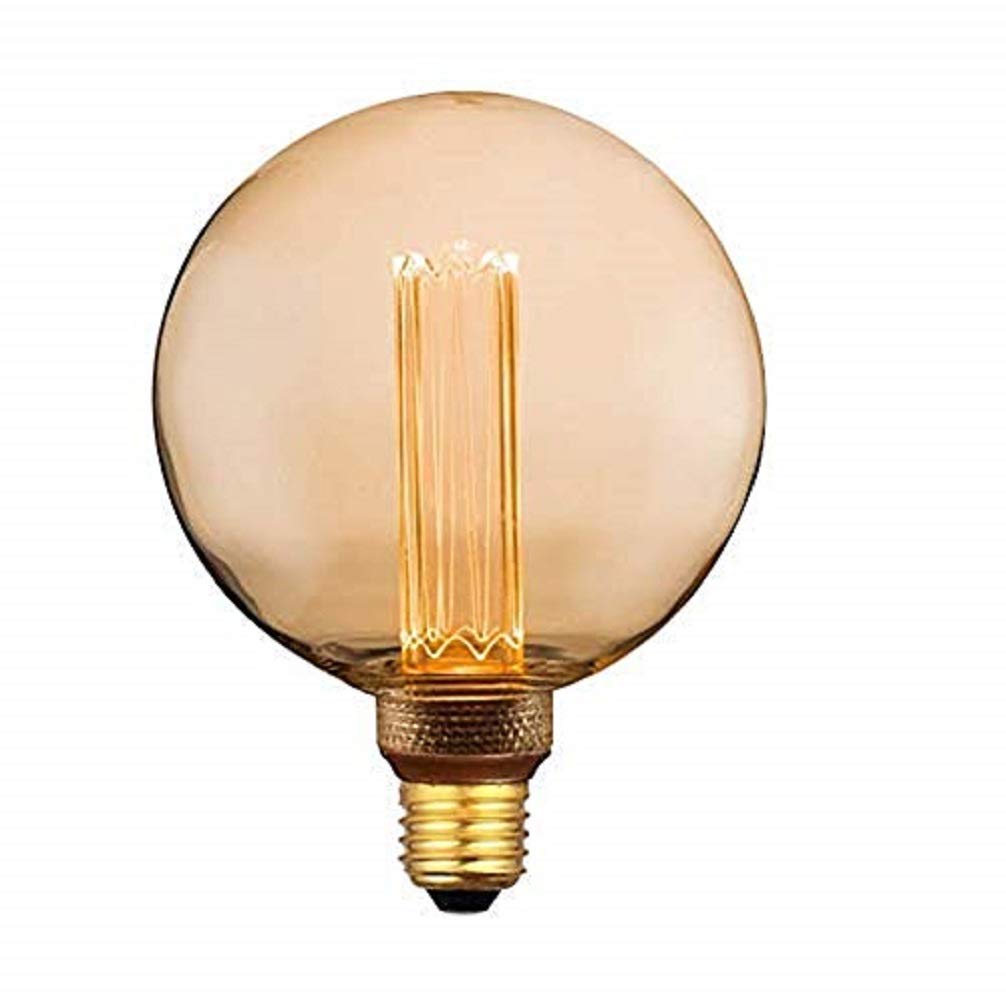NITYAM G125 Decorative LED Light Bulb New Generation-4W 200 Lumen-E27 Base, 4 W, Gold, 5.5 x 5 x 5 cm