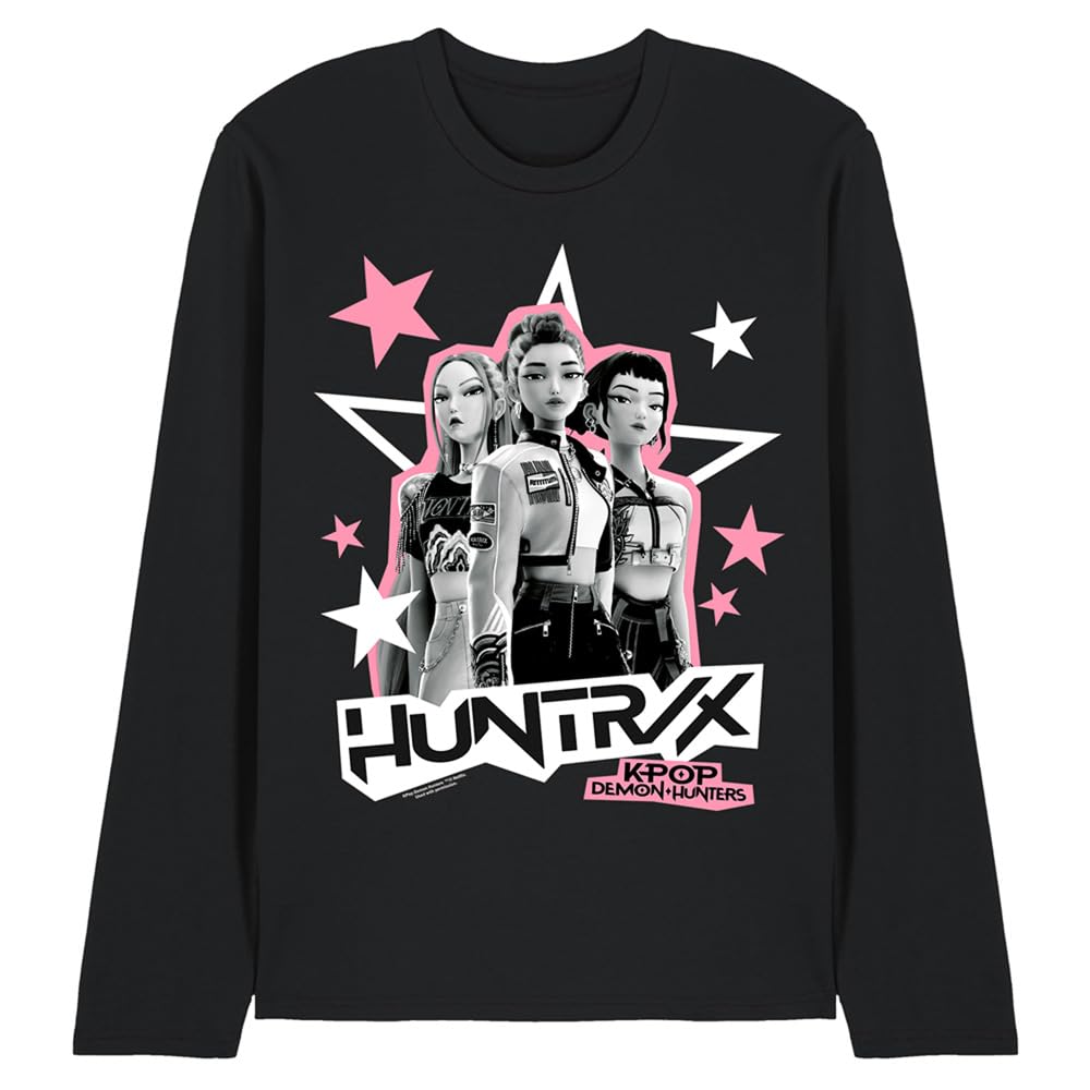 Netflix - Licensed T-Shirt - Kpop Demon Hunters Huntrix - Black - 2XL