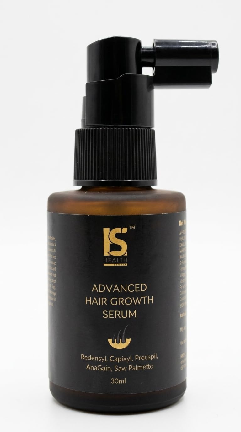 Healthstores Advanced Hair Growth Serum - 30 ML | 3% Redensyl + 5% Capixyl + 3% Procapil + 2% AnaGain + 5% Saw Palmetto | Boosts Hair Density & Targets Stem Cells | Strengthens Folicles & Inhibits DHT | Prevents Hair Loss & Improves Scalp Circulation | Simulates New Hair Growth | Natural DHT Blocker | Prevents DHT Binding with Hair Folicles |