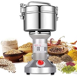 LEJIEYIN Grain Mill Grinder 550g High Speed 25000R/Min Speedy Grinding Overload Protection Mill for Herb/Spice/Nut/Cereal