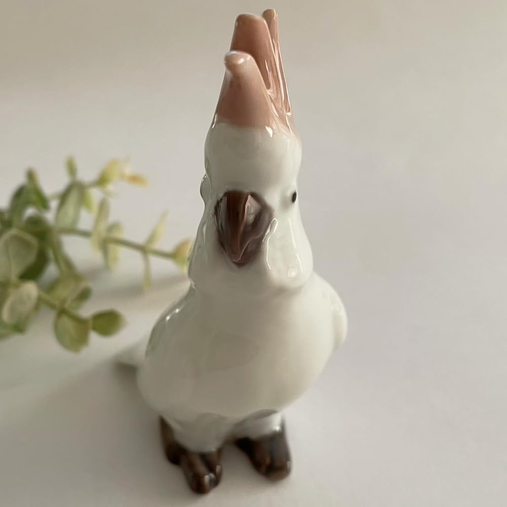 ビングオーグレンダール オウム 白いオウム 鳥 ヴィンテージ フィギュ