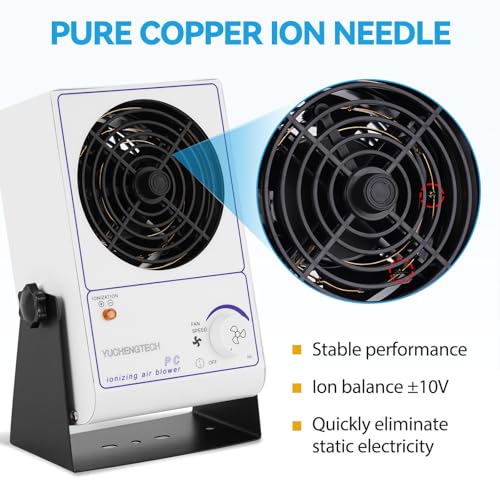 Souffleur d'air ionisant 220V avec débit réglable pour élimination statique - 5