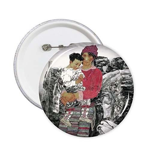 Pins badge bouton en lot de 5 pièces multicolores pour customiser les vêtements de style national