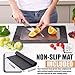 100% The Premium New SUS 316L Upgraded Stainless Steel Cutting Board Set, 2 PCS + Non-Slip Mat, Double Sided Non Toxic Pure SUS 316L Cutting Boards for chopping Meat.., Hygiene Durable Dishwasher Safe