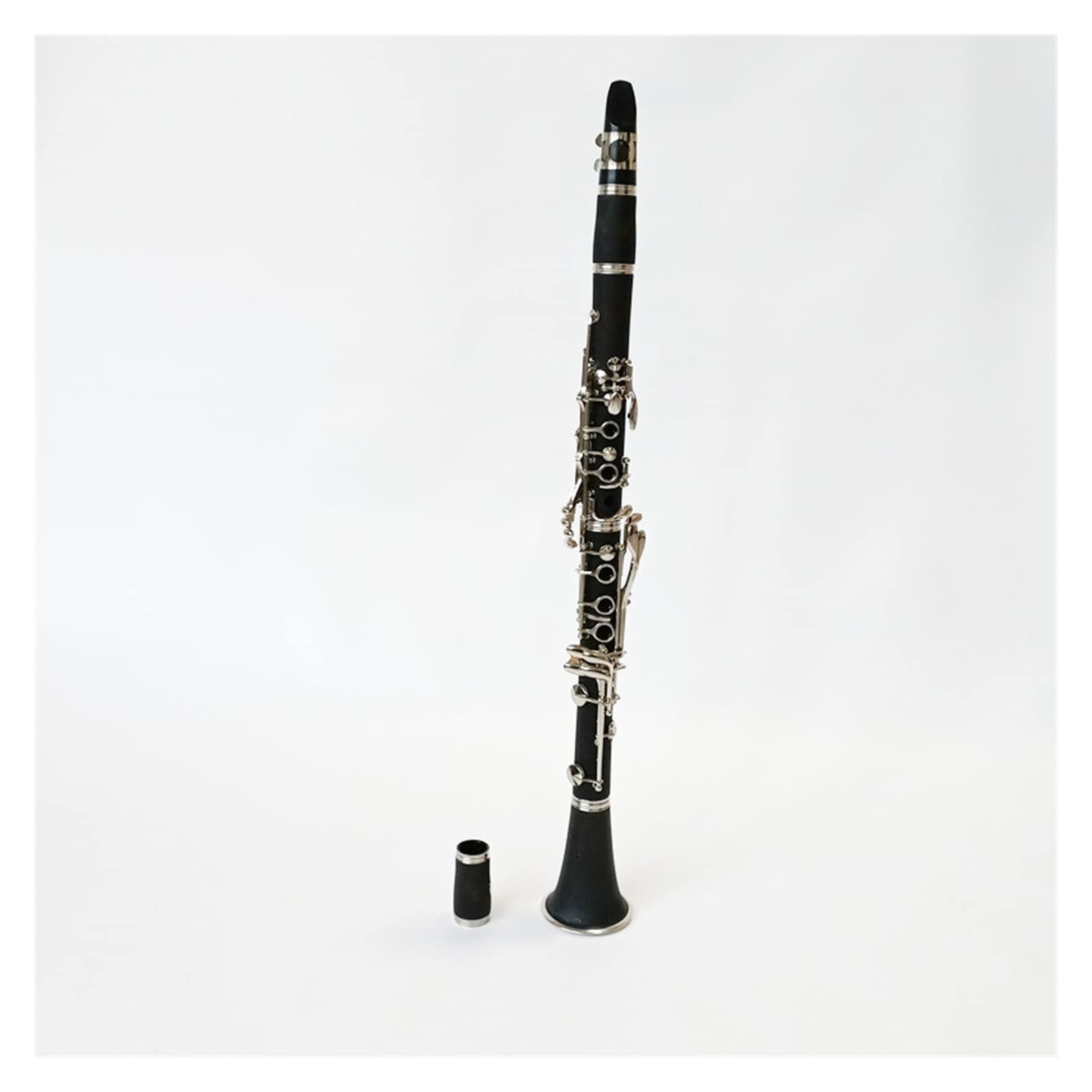 Professional Klarinette Professionelle Bb-Klarinette, Bakelit-Klarinetten, Neusilber-Schlüssel, Musikinstrumente, Koffer, Mundstück, Blätter