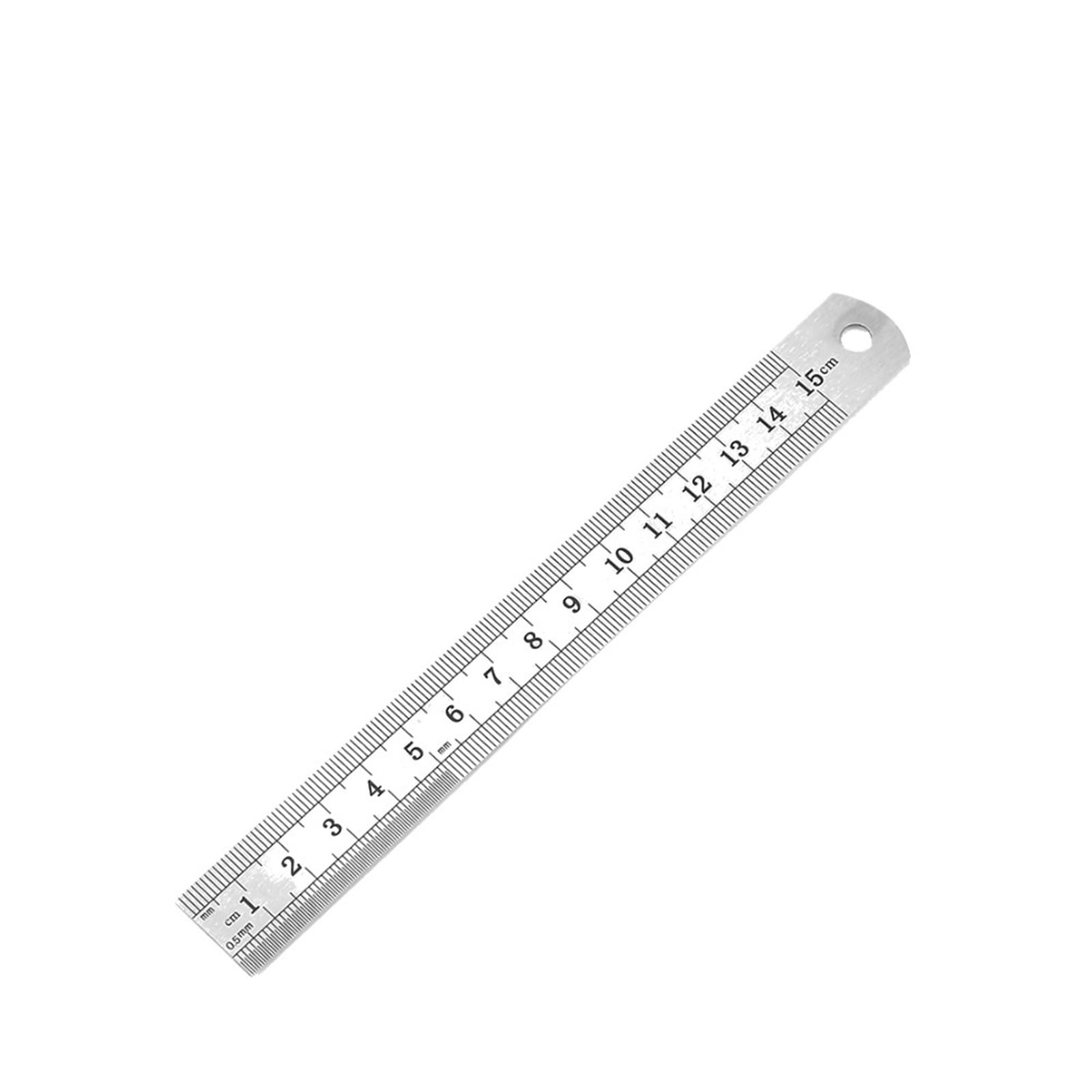 Stainless Steel Ruler Measuring, Stainless Steel Ruler Precision Double Sided Measuring Tool Metric 150-500mm(150mm)