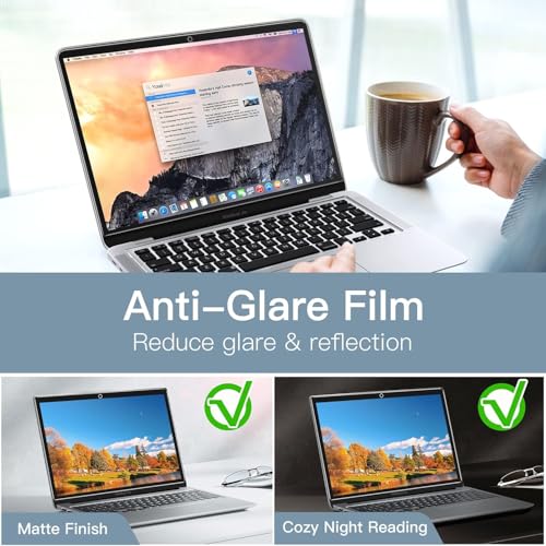 Image of 2-Pack Screen Protector for MacBook Pro 13-Inch (2016-2022, M1 /M2) / MacBook Air 13-Inch (2018-2020, M1), Anti-Glare Film Matte, Anti-Fingerprint (2-Pcs, Matte)