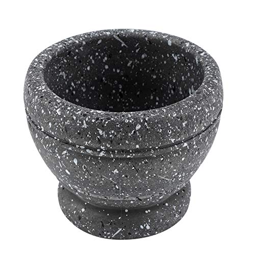 ACOGEDO Molabilla de Ajo de Plástico manual: Maja Mortero Mortero Cocina Ergonómico para Especias, Hierbas y granos: Plástico PP Ecológico, Ideal para Cocinas y Farmacias (Granito)