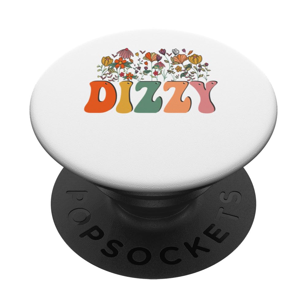 Floral DIZZY Tee Wildflower Graphic PopSockets Standard PopGrip