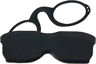 MMOWW Lesebrille mit Universal Kompaktetui für Damen und Herren, Ultraleichtes Mini Nose Clip leichte Brillen Rutschfest Lesehilfe (Schwarz, +2.5)