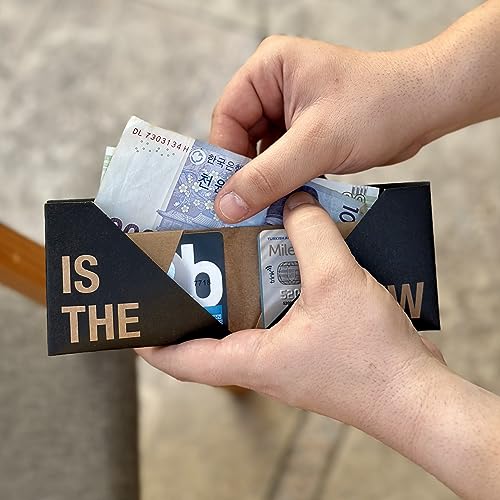 Slim Organic Vegan Eco Friendly Recycle Paper Minimalist Gifts For Man Women Wallets Less4