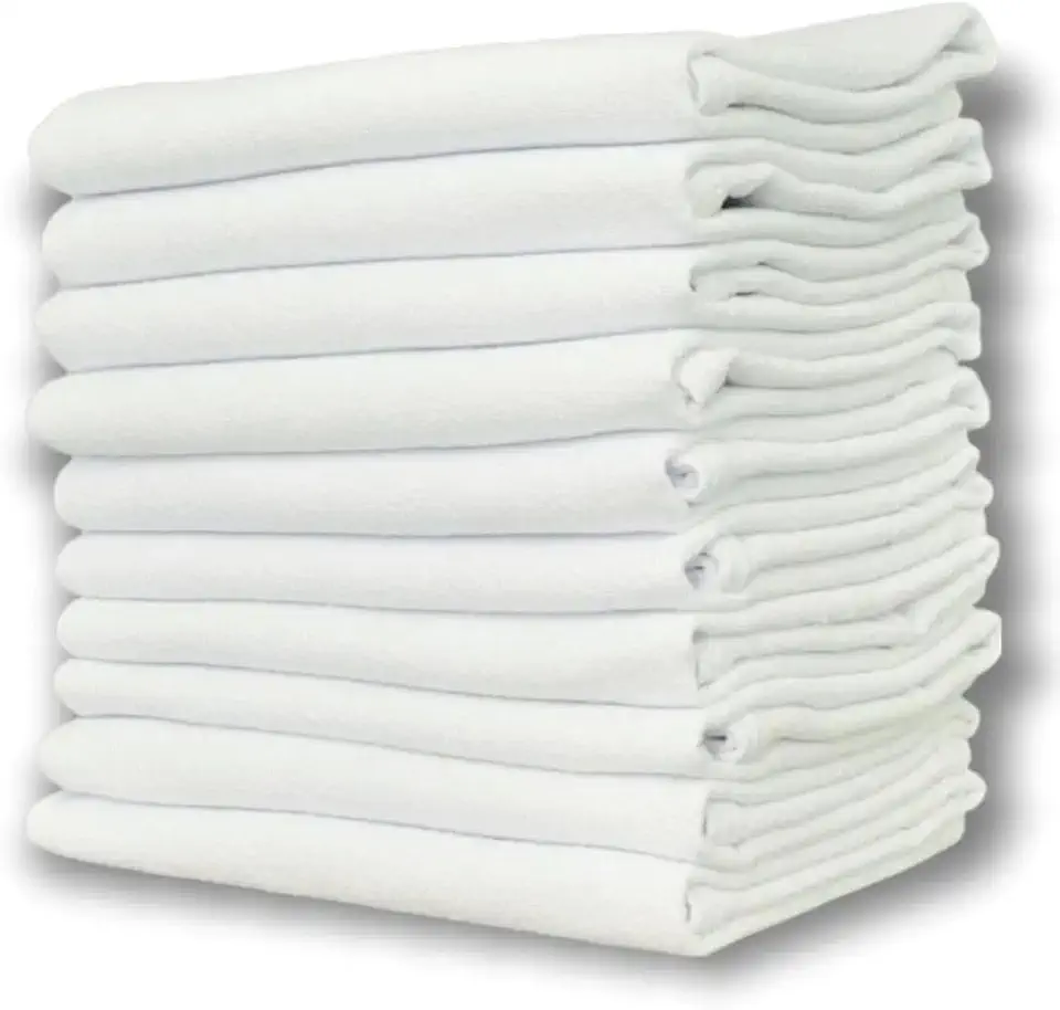 Pano de Copa Liso Branco SM08 com Bainha 50 x 75 cm Pacote com 10 unidades Santa Margarida