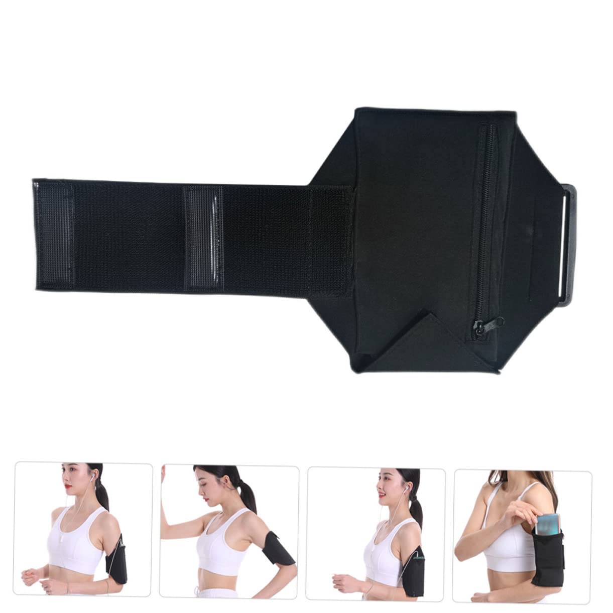 NUOBESTY 5 Stück Outdoor Sportarmband für Smartphones Multifunktionale Handyhalterung aus Neopren für Joggen Fitness und Radfahren Kompakt und Leicht für Mobiltelefone und Karten Geeignet
