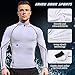 SPVISE White Compression Shirt Men Long Sleeve Workout Gym Top Rash Guard Athletic Undershirt Gear T Shirt for Sport Cool Dry