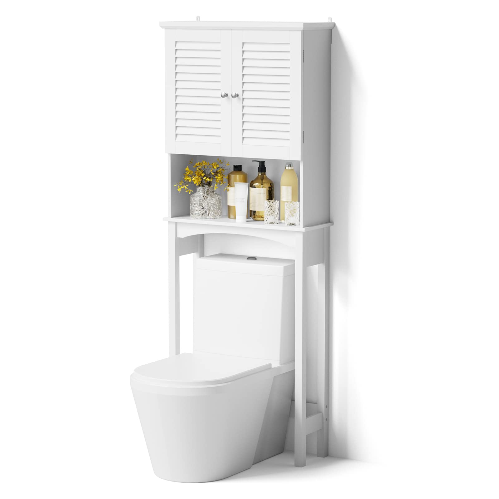 SRIWATANA Over The Toilet Storage, Bathroom Organizer Shelf
