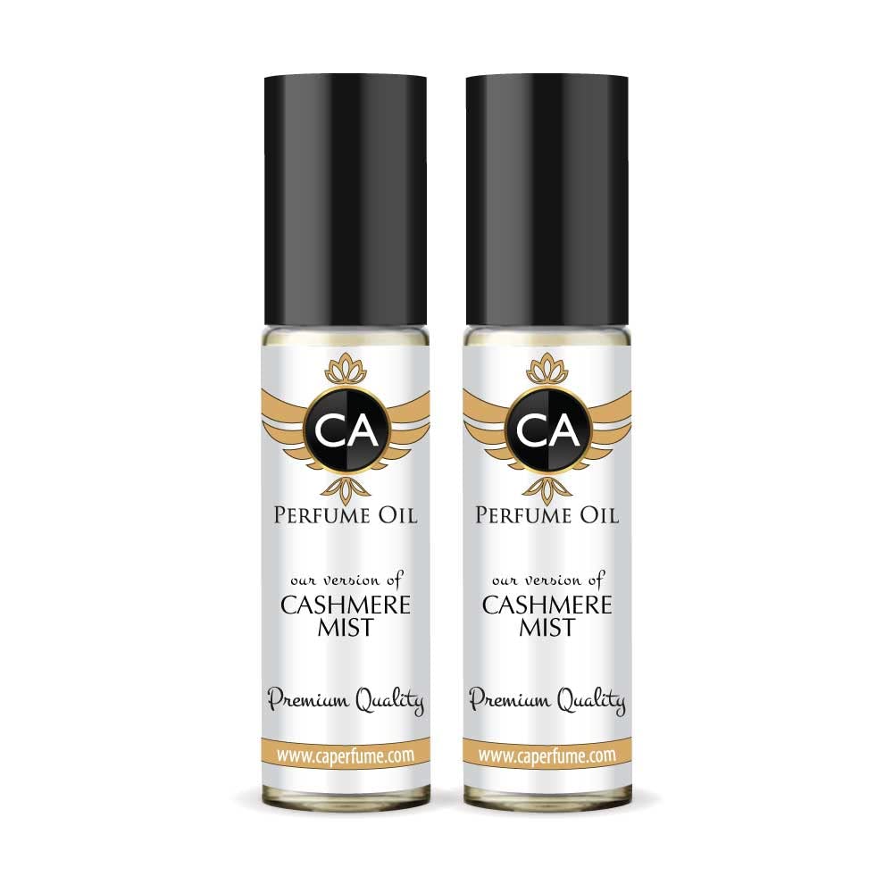 Impression of Cashmere Mist for Women Eau De Parfum Floral Woody Musk Scent Long Lasting Perfumes for Women Travel Size TSA Ready for Day and Night Wear 0.33 Fl Oz 10ml (Pack of 2)