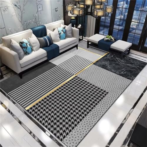 Tapis antidérapant grand tapis de salon gris moquette chambre bébé