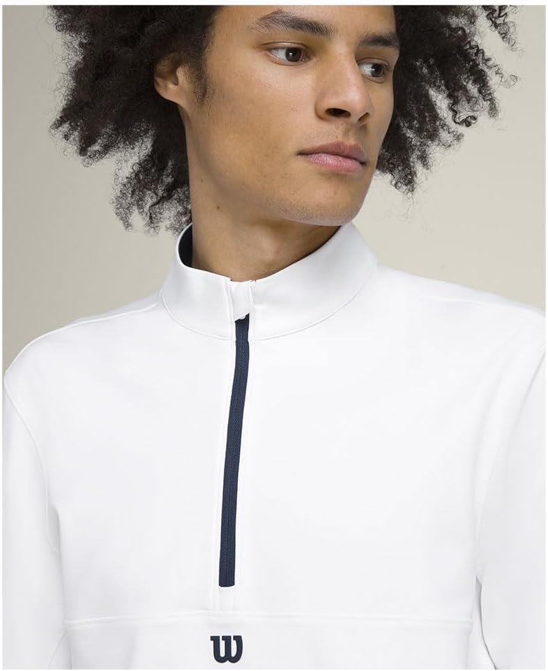 WILSON Men's Elevate Performance 1/2 Zip Long Sleeve - Image 7