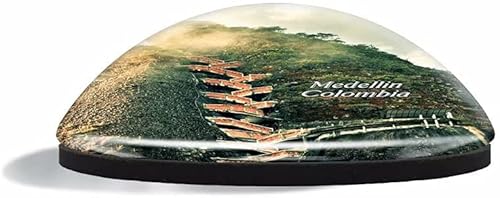 Miniatura 2 de Imán para nevera Colombia Las Lajas Santuario Pasto Imanes de vidrio para recuerdos de refrigerador, lindo imán de cristal decorativo para pizarra