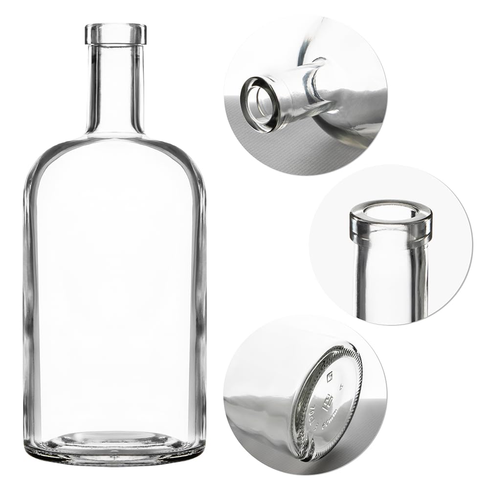 Bouteilles à remplir 700ml - Bouteilles à liqueur à remplir Bouteille en verre - Bouteille en verre Bouchon à vis 40x