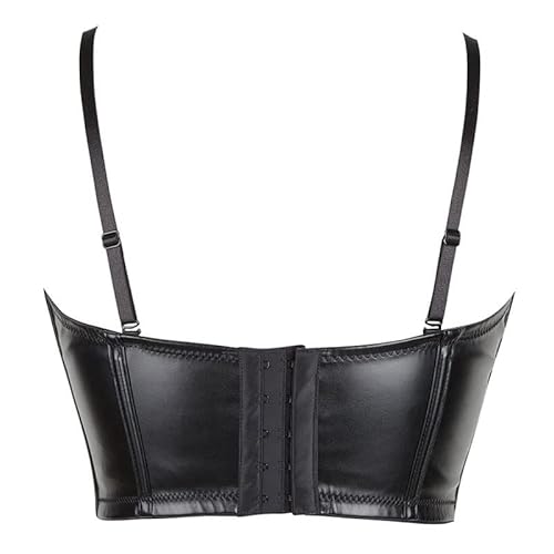 PU Leather Corset Top Women Gothic Bustiers Strap Black Steampunk Corselet Fashion Short Bodice Cropped Top Bra steampunk buy now online PU Leather Corset Top Women Gothic Bustiers Strap Black Steampunk Corselet Fashion Short Bodice Cropped Top Bra steampunk buy now online