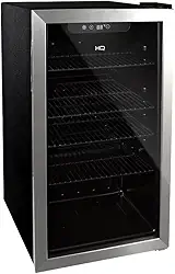Cervejeira Expositor Vertical HQ Vidro Duplo 100 Litros Inox HQ-100CEVPV (220V)