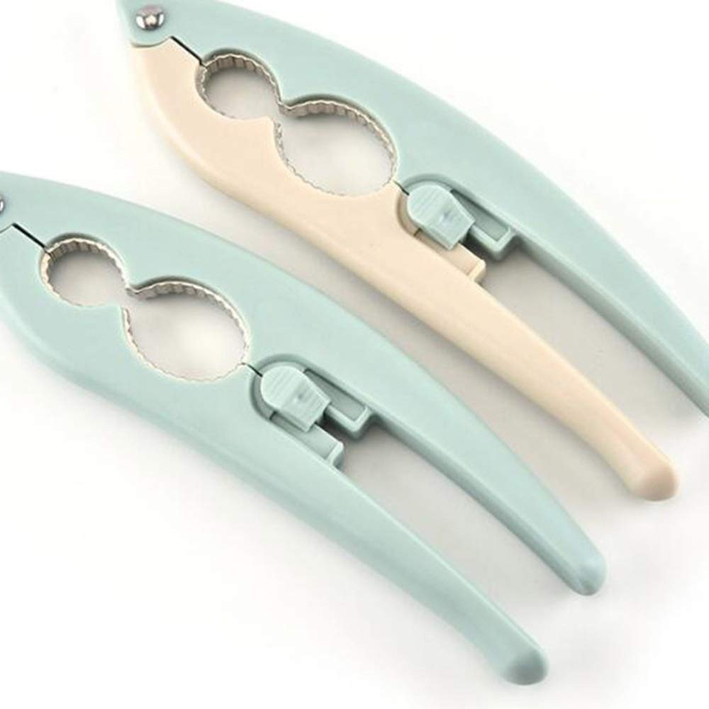 Clip Schiaccianoci, Schiaccianoci 2pcs Dado Multifunzione Noce di Noce pinze Dado pinze Dado Dado Shucker Portatile Clip Walnut per casa Apri Frutta Secca per Cucina (Color : As Shown)
