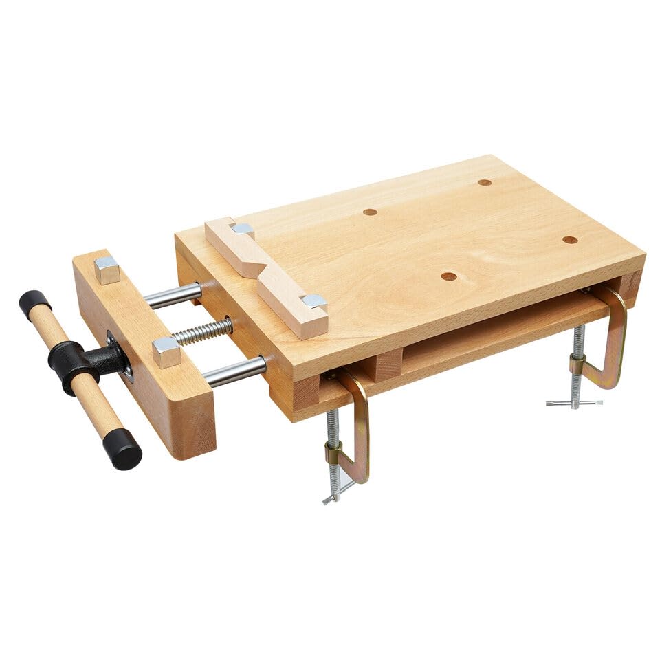 Portable Wood Workbench Work Table, Wood Bench Vise
