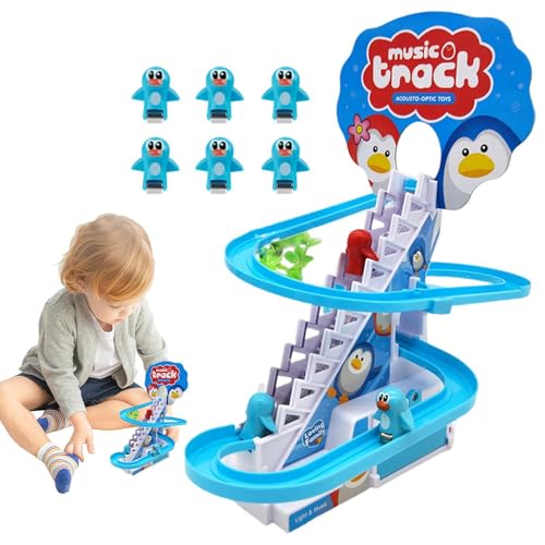 Juego de pingüinos de carreras de pingüinos juguetes deslizantes infantiles con sonido