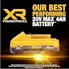 DEWALT 20V MAX Battery XR POWERPACKTM 4Ah Lithium Ion, 50% More Power, Dewalt Battery Compatible with 20V MAX Tools (DCB2104)