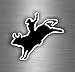 Akachafactory Autocollant Sticker Voiture Moto Rodeo Buffle americain Etats Unis USA A