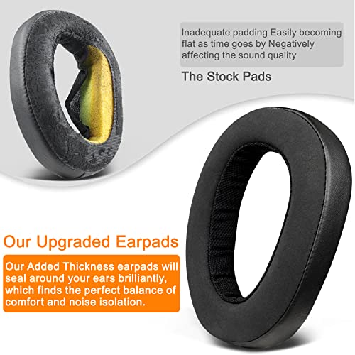 SOULWIT Nano Cloth Earpads Replacement para auriculares Sennheiser GSP500, GSP550, GSP600, GSP 670, EPOS H6 Pro, GSP601, GSP602 - Negro miniatura 5