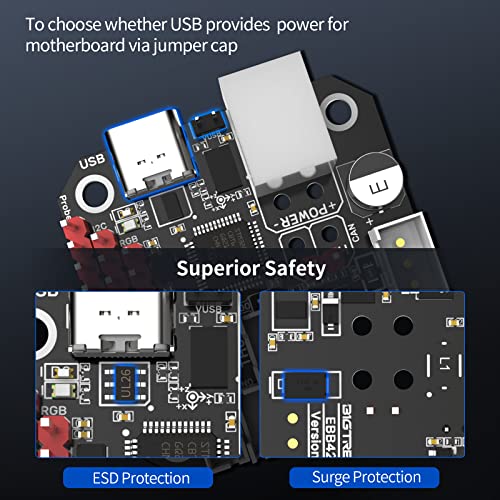 Image of BIGTREETECH EBB42 CAN Bus with MAX31865 Adapter Board Hot End PCB Board Filament Break Blockage Detection for 42 Stepper Motor Extruder Nozzle Head Tool for Blv Ender 3 for Klipper Support PT1000