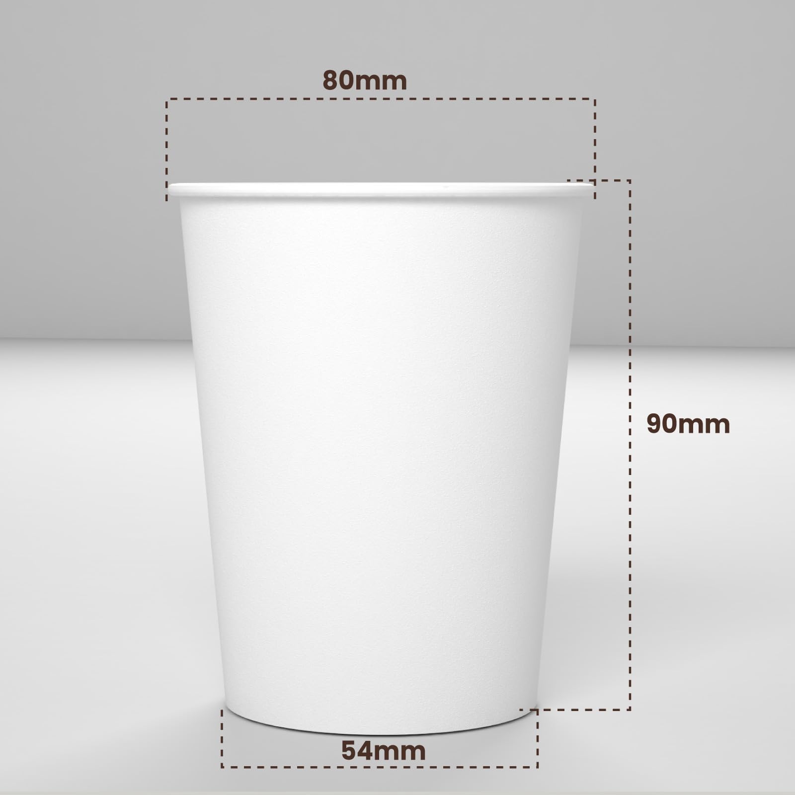 200 vasos de café para llevar, de papel blanco de 240 ml + 200 tapas de papel con boquilla para bebidas calientes y frías, té infusionado, agua, capuchino, ecológicos, biodegradables, tazas