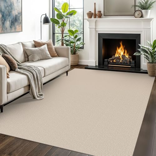 EARTHALL Woven Area Rugs 5x7 Ft Washable Living Room Rugs