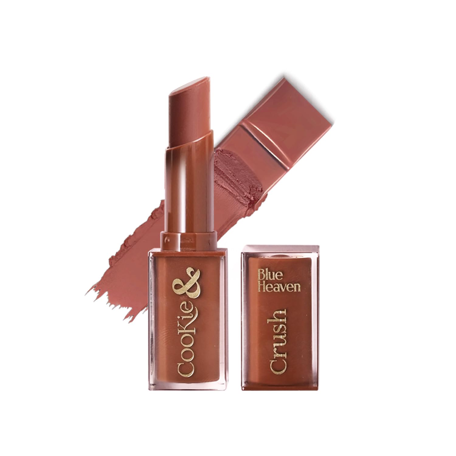 Blue Heaven Cookie & Crush Matte Lipstick for Women, Long lasting lipstick, Enriched with Cocoa Butter & Rosehip oil, So