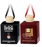 2x Auto Duft Lufterfrischer | Duftbaum Aufhänger Diffusor | Wagenduft Parfüm | Autoduft Gegen Gerüche | Innenraum Deko Duftspender Automatisch im Taxi, Büro, Zuhause | Geschenke für Frauen Männer