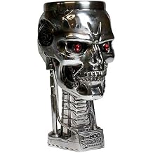 Nemesis Now Terminator Head Goblet 17cm Silver, Resin w/Stainless Steel Insert