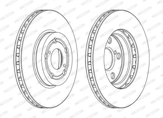 Disque de frein avant FERODO pour remplacer vos disques usés sur Toyota Celica
