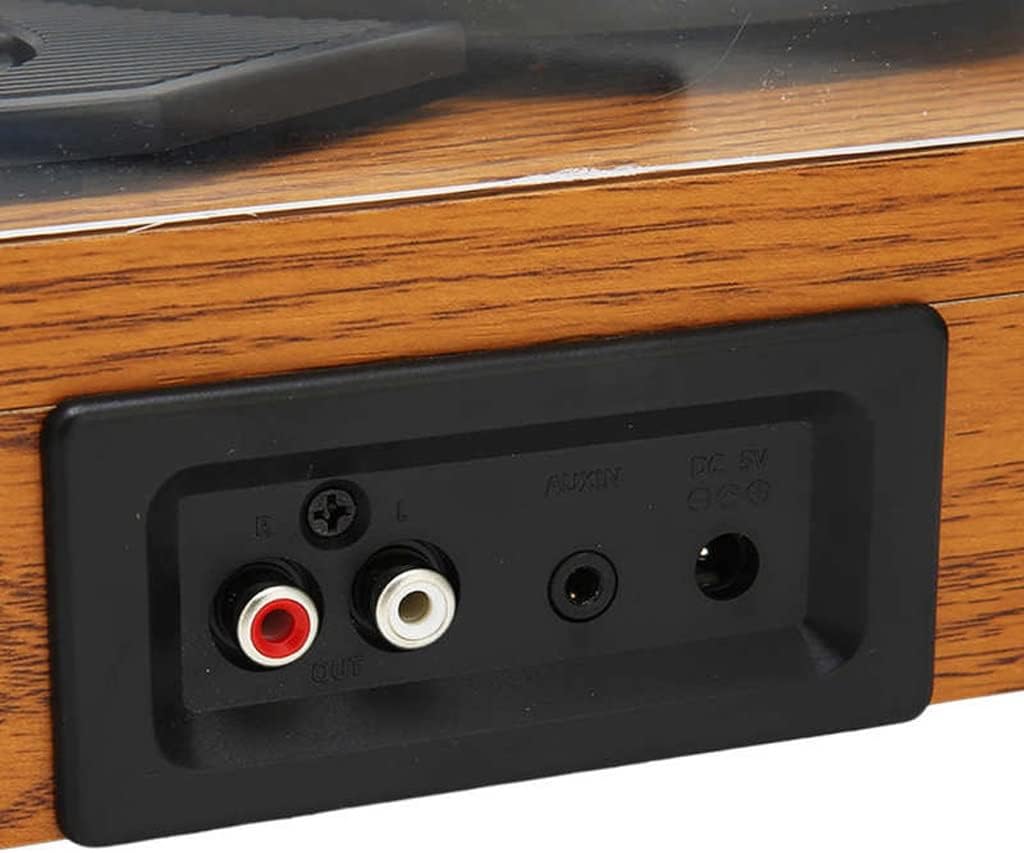 Record Player 3 Speed 5.0 Stereo Speaker Dust Proof Vinyl Turntable Player with Cover Vintage Phonograph