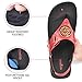 AEROTHOTIC Arch Support Flip Flops for Women Comfortable Cushioned Memory Foam Lined Footbed Outdoor Indoor Dressy Beach Walking Thong Extra Soft Padded Strappy Sandals (Cait Red, Size 7)