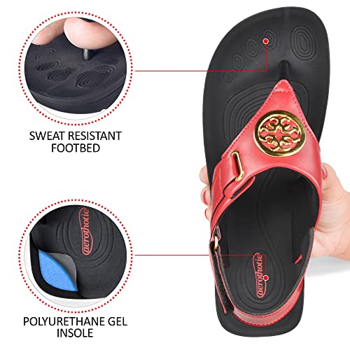Image of AEROTHOTIC Arch Support Flip Flops for Women Comfortable Orthotic Stylish Sandal