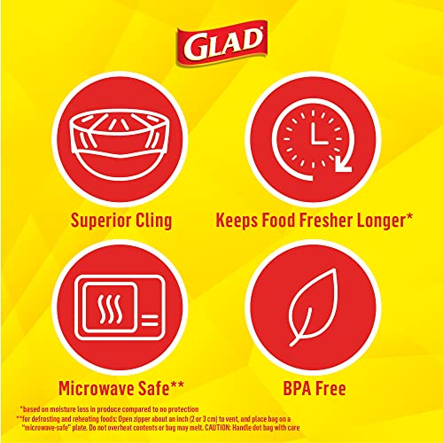 Glad Plastic Food Wrap Variety Pack - Press'n Seal® 70 Square Foot Roll, Freeze ‘N Seal 150 Square Foot Roll, Cling ‘N Seal 200 Square Foot Roll (Pack Of 3) - Packaging May Vary #TOP6